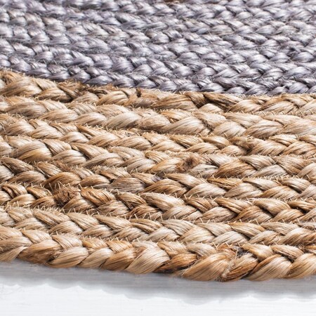Safavieh 4 x 6 ft. Natural Fiber Global Hand Woven Oval Area Rug, Grey & Natural NF801F-4OV